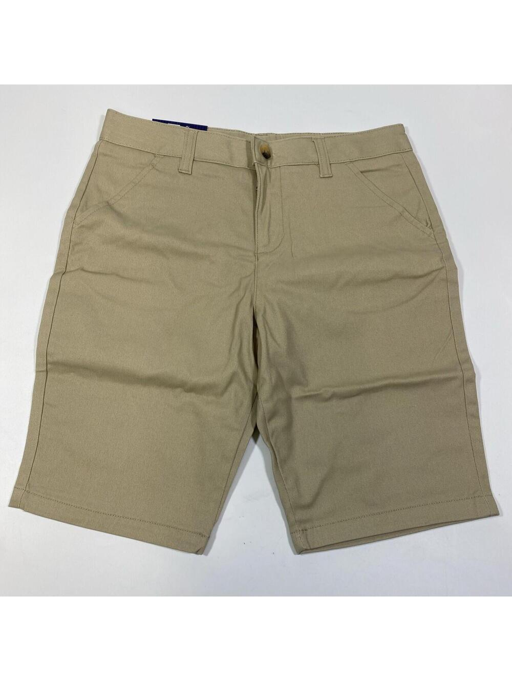 French Toast Girls Bermuda Shorts Khaki Size 14 School Uniform Adjustable Waist